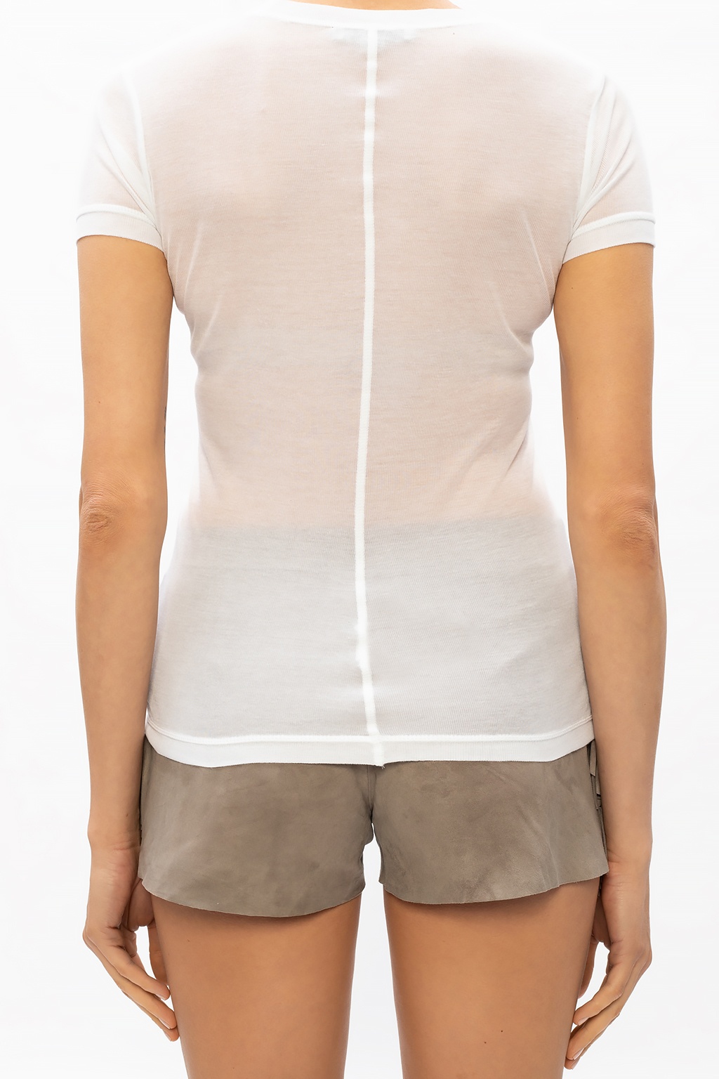 White 'Francesco' semi-sheer T-shirt AllSaints - Vitkac Canada